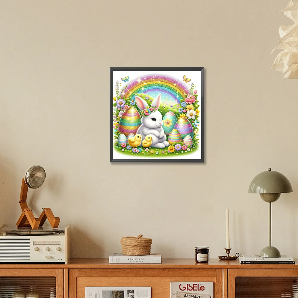 Diamond Painting - Full Round Drill - Easter Rabbit(Canvas|30*30cm)