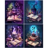 (US Only)4pcs Paint By Numbers Kit On Canvas DIY Oil Art Magic Potion Picture 40x50cm