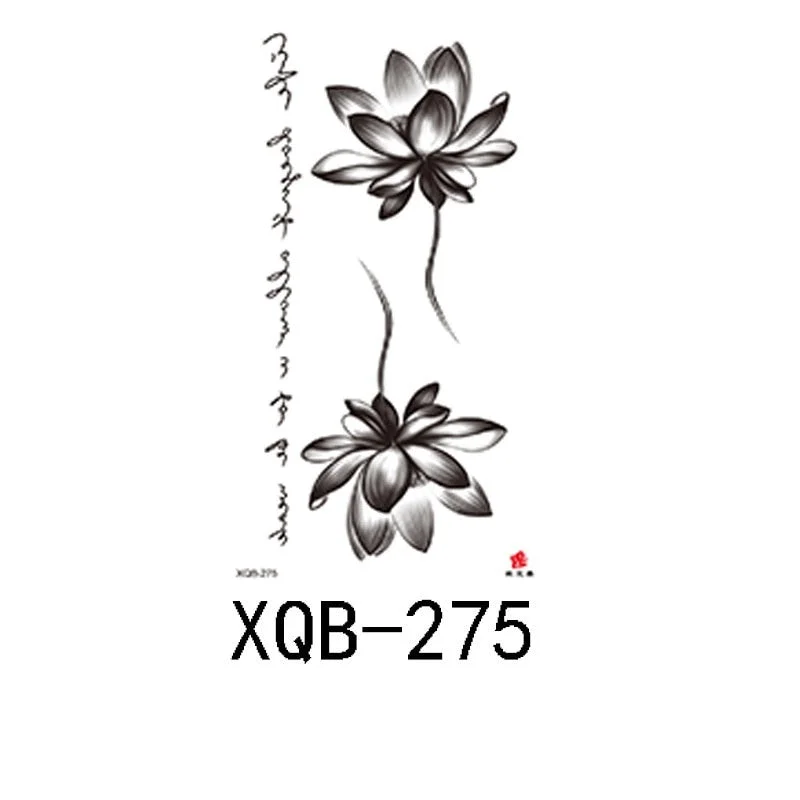 Small Full Arm Waterproof Tattoo Sticker Half Arm Arm Painted Flower Animal Arm Lasting European and American Tattoo Sticker