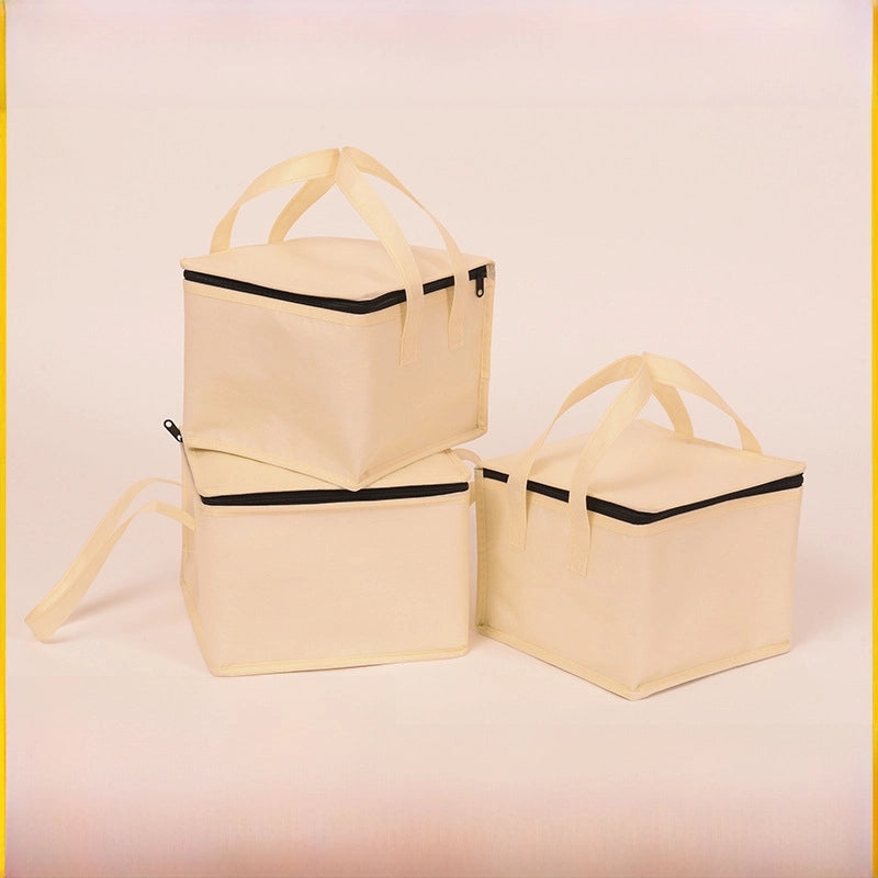 Birthday Cake Insulation Bag Takeaway Special Aluminum Foil Portable Non-woven Insulation Bag Large Capacity Insulation Bag