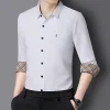 2023 Men's Business Casual Pocket Cotton Linen Shirt