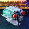 V6 Engine Model Assembly Model Desktop Ornaments Birthday Gift
