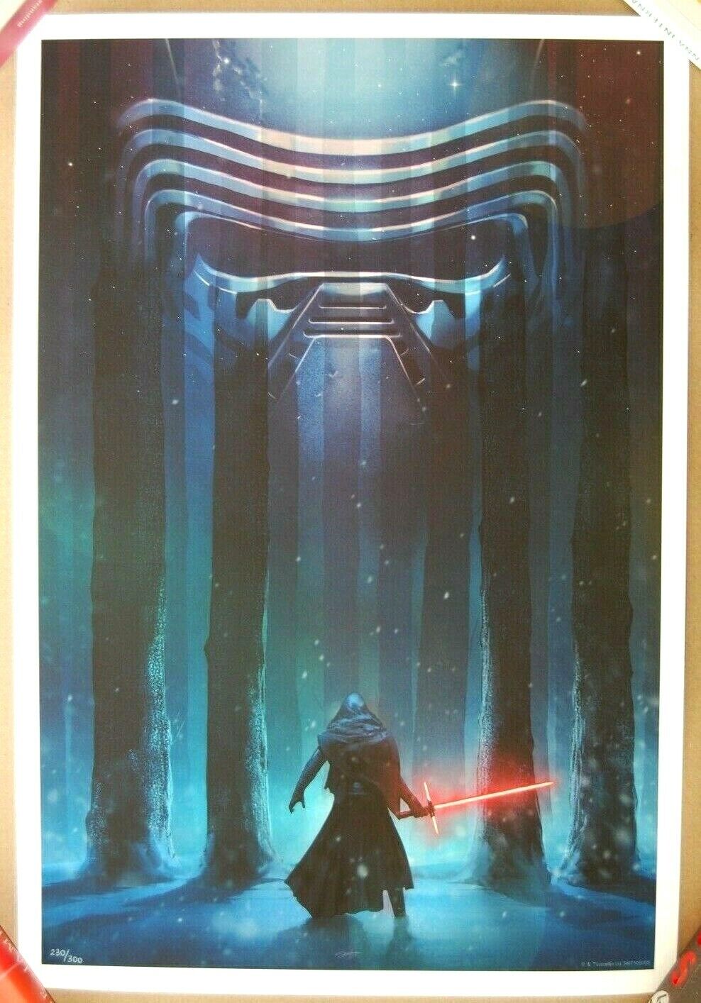 Andy Fairhurst STUDENT OF DARKNESS /300 Screen Print Poster Star Wars Kylo Ren