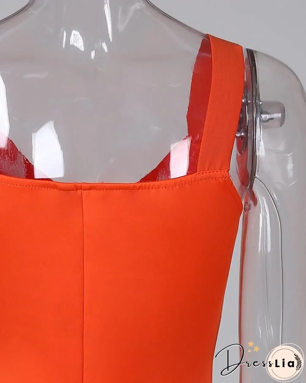 Plunge Neck Bodycon Mini Dress
