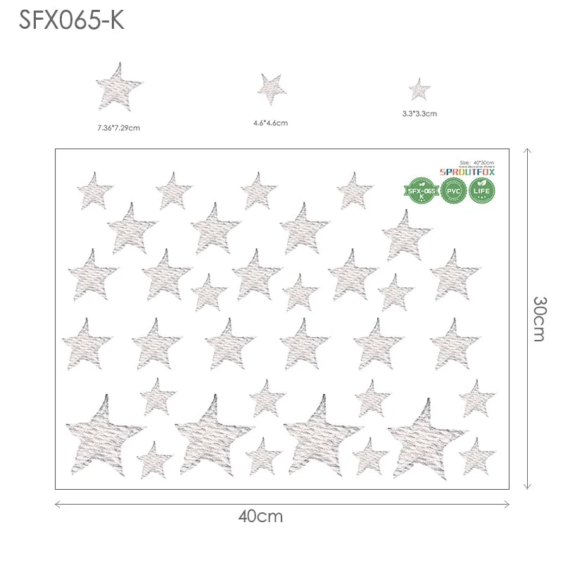 Brown Bear Sleeping on the Moon Wall Stickers for Kids Room Baby Nursery Home Decorative Cartoon Animal Wall Vinyl Decals