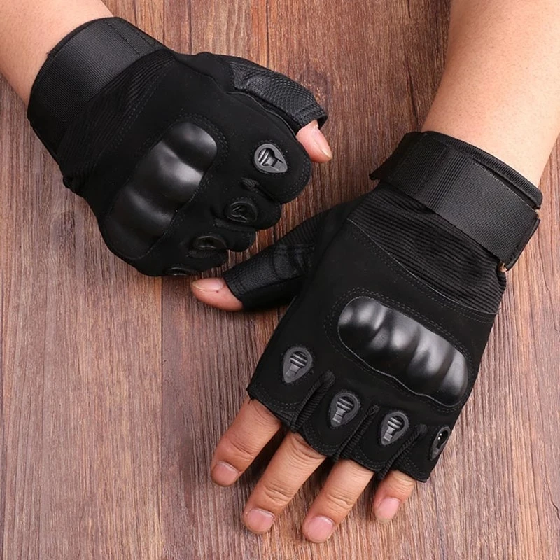 Likron Watches Likron Half Finger Tactical Gloves for Men - Outdoor Military Shooting