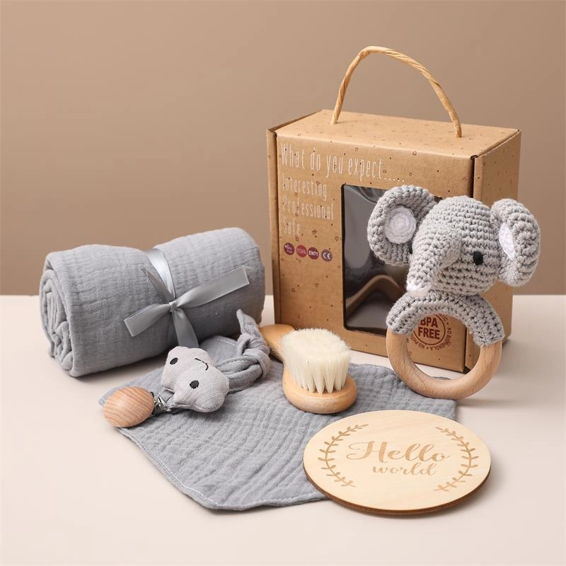 Nordic Style Baby Gift Set Bathing And Water Play Baby Baby Newborn Clothes Bath Towel Toy Gift Set
