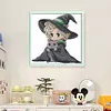 Witch And Cat-14CT Stamped Cross Stitch 29*29cm/11.42*11.42in tapestrymarket