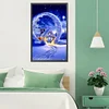 Diamond Painting -DIY Round Drill Sun Moon Star View(30x50cm)