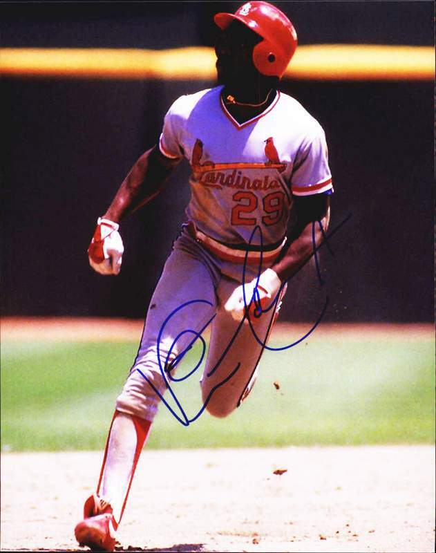 Vince Coleman authentic signed baseball 8x10 Photo Poster painting W/Cert Autographed A0002