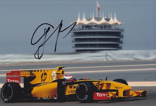 Famous F1 Driver Vitaly Petrov Signed Photo Poster painting 2010.