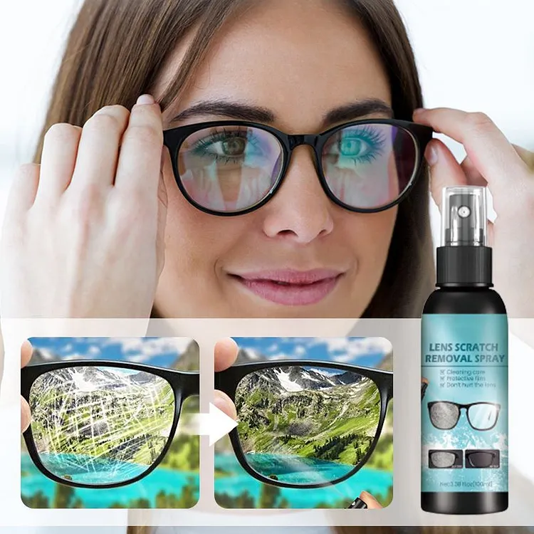 Spray per la riparazione dei graffi sulle lenti