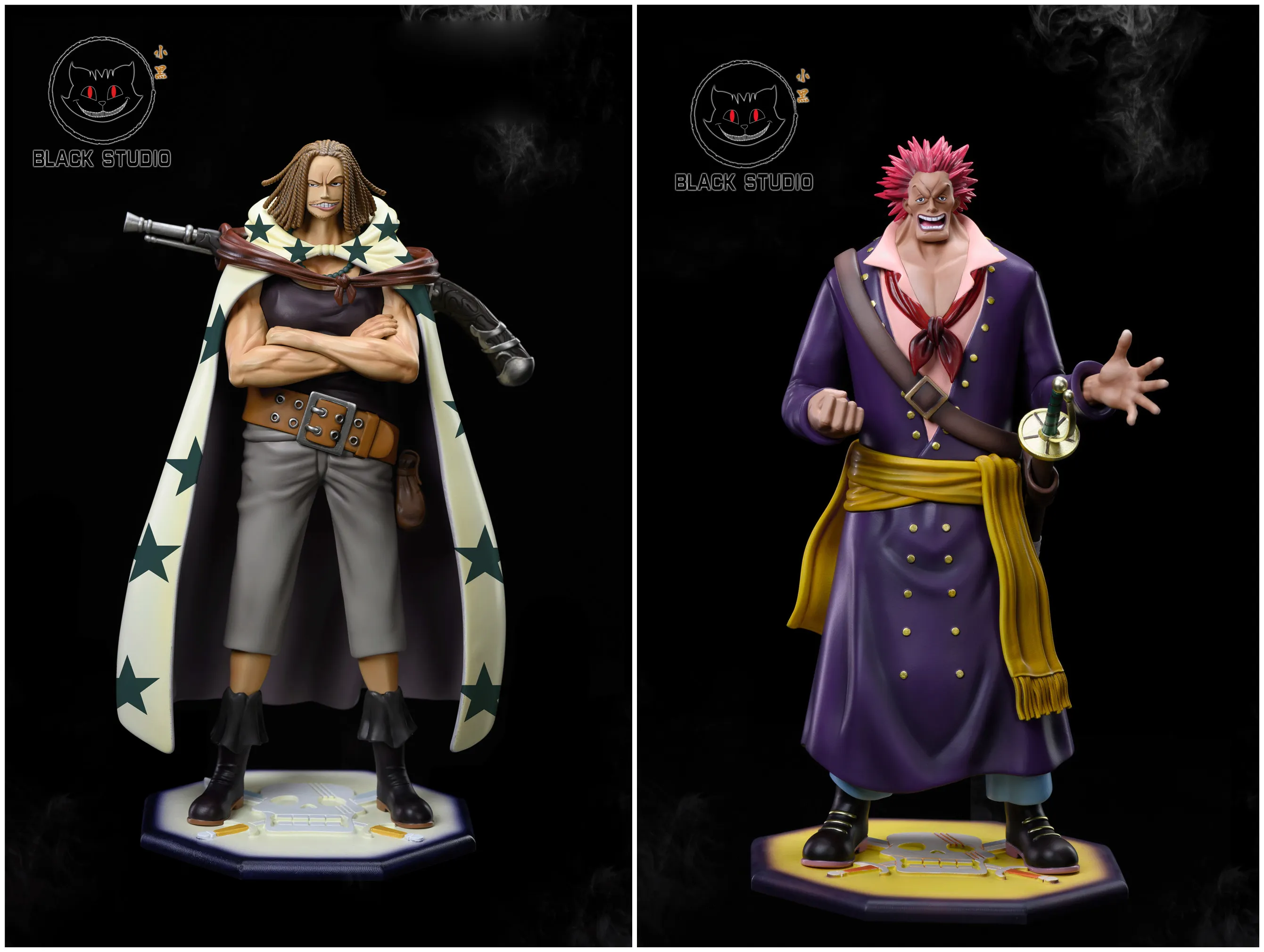 ワンピース Black ヤソップ ロックスター ガレージキット フィギュア Red Hair Pirates Yasopp & Rockstar - ONE PIECE Resin Statue
