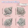 4pcs DIY Pearl Conch Diamond Painting Brooch