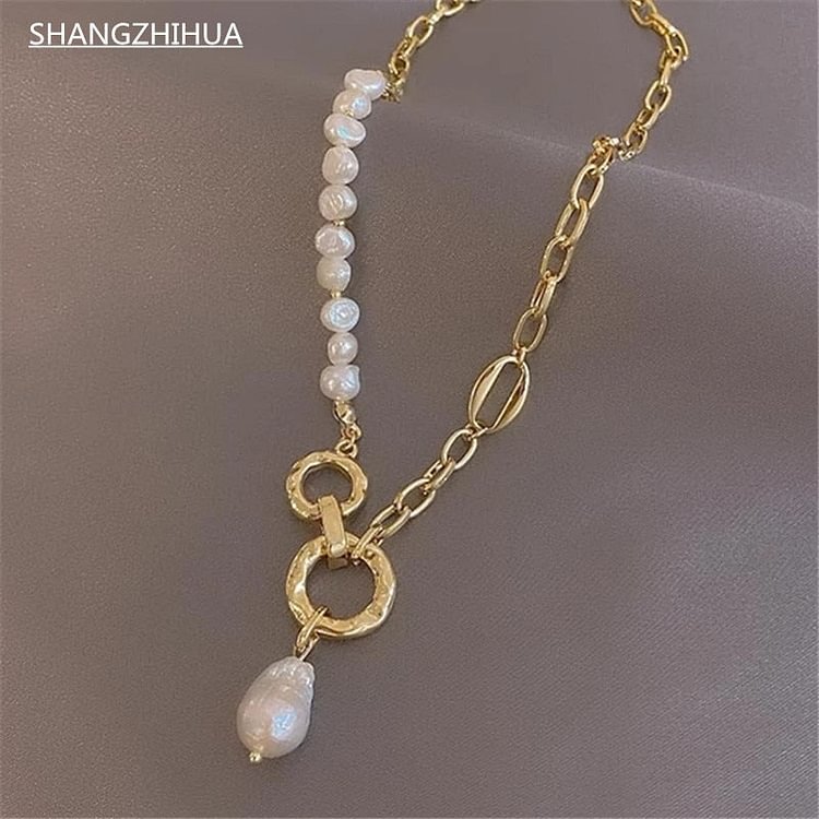 YOY-popular light luxury baroque wind natural pearl necklace