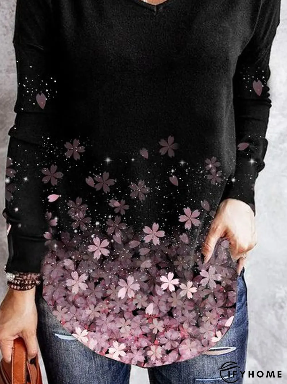 Cotton-Blend Work Long Sleeve Shirt & Top | IFYHOME