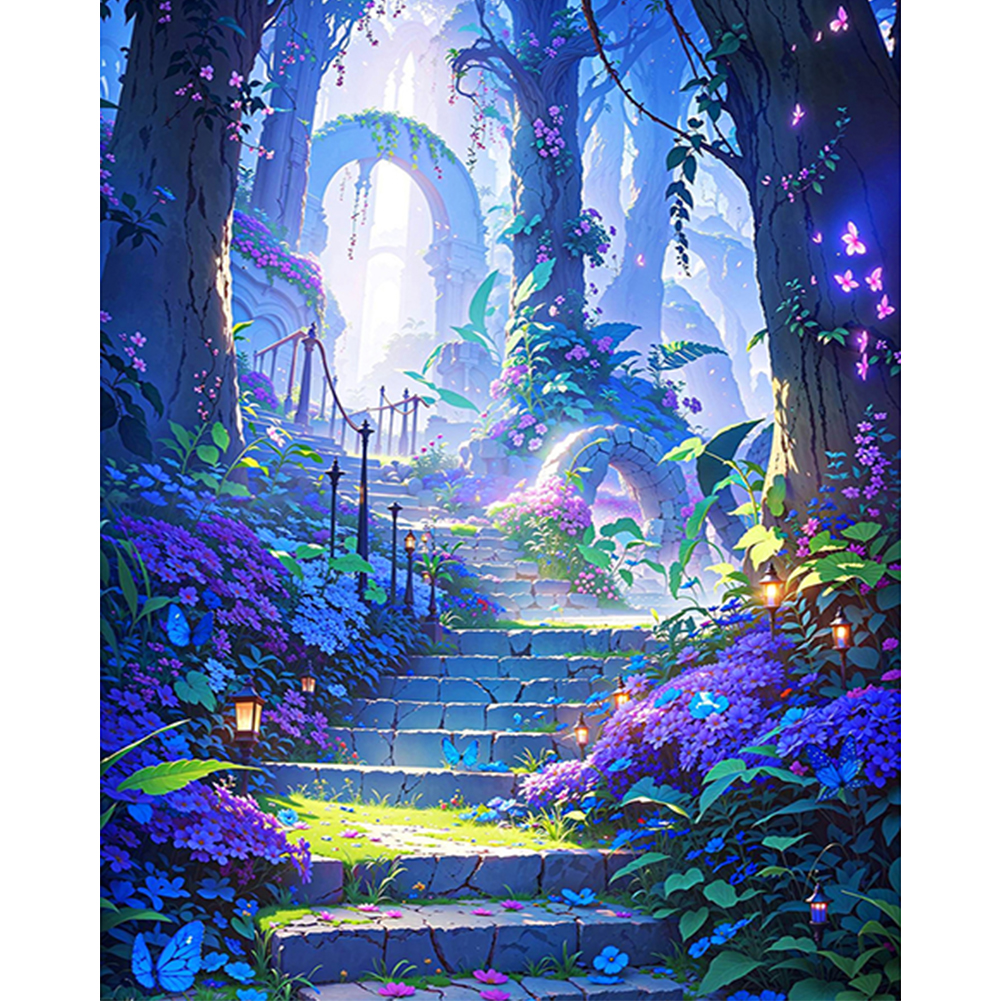 Flower Secret-Paint by Numbers-16"x20"/40x50cm