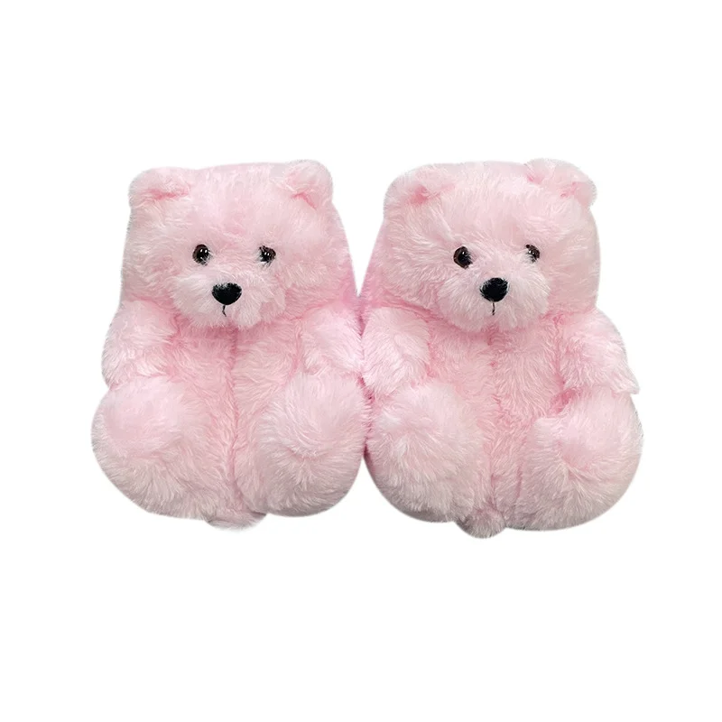 Letclo™ Teddy Bear Children's Plush Slippers letclo Letclo
