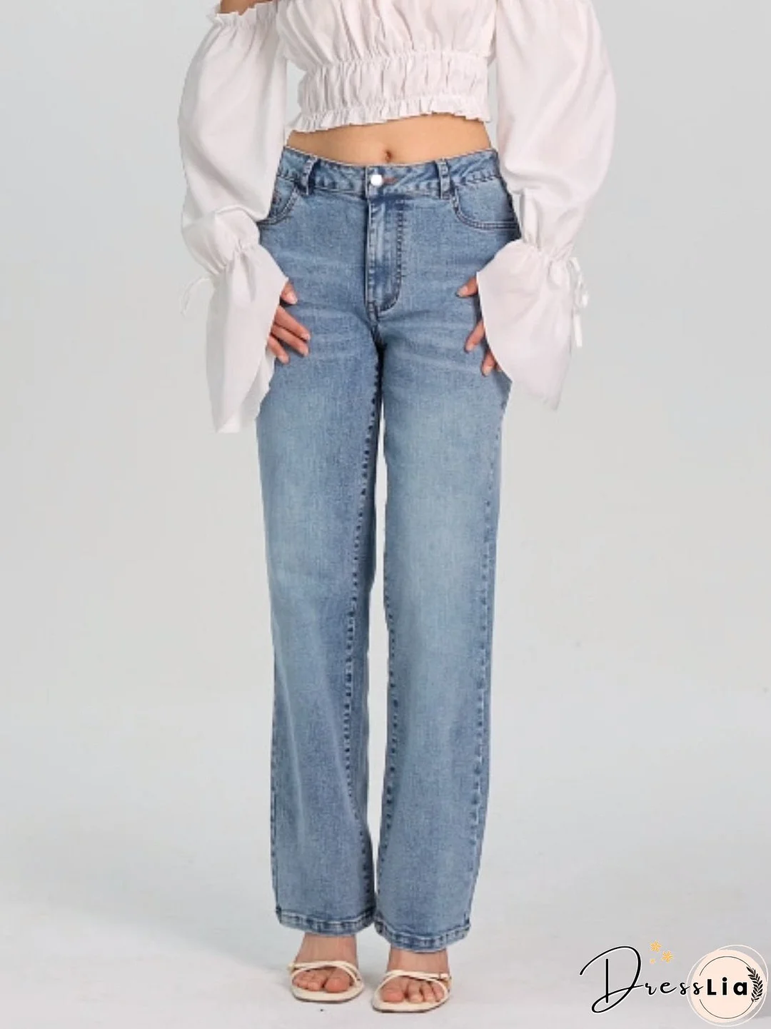 Straight Jeans with Pockets