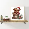 12pcs Christmas Yak-11CT Stamped Cross Stitch Set 12.5*12.5cm/4.92*4.92in tapestrymarket