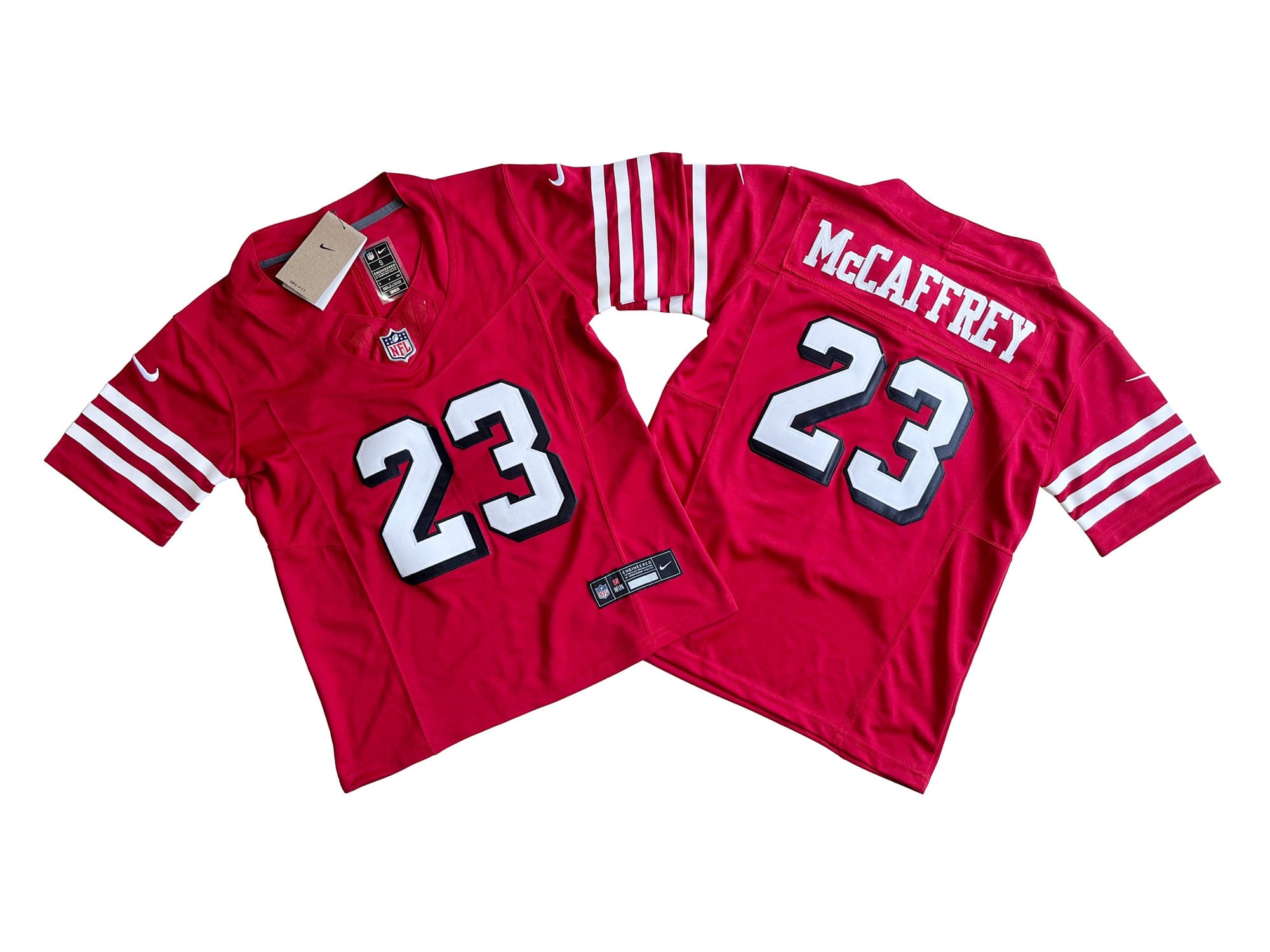 San Francisco 49ers 23# Christian McCaffrey Youth Nike Vapor F.U.S.E. Limited Jersey mysite