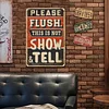 Please Flush - Vintage Metal Signs - 20*30cm/30*40cm - Warning