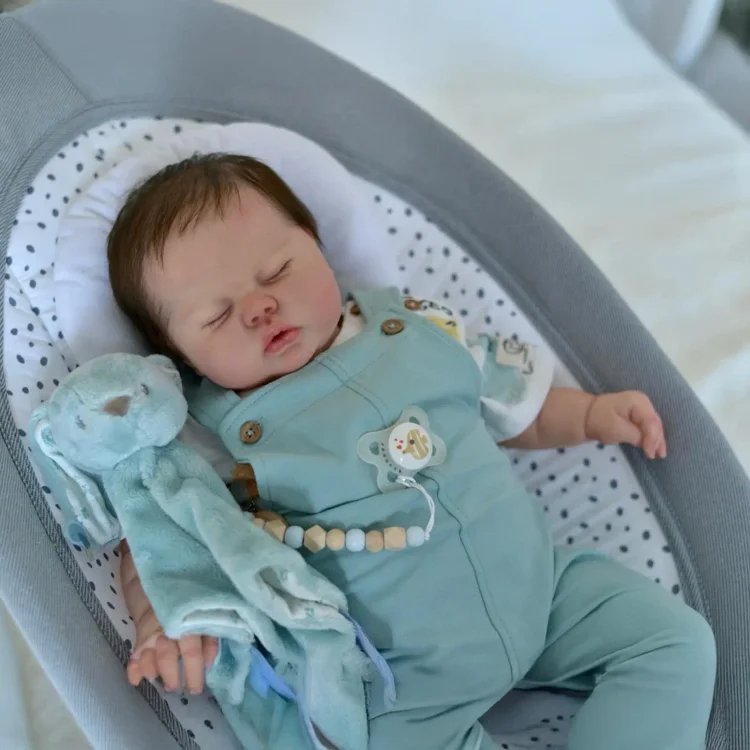  20" Handmade Lifelike Reborn Hand-Painted Hair Baby Girl Named Ressial - Reborndollsshop®-Reborndollsshop®