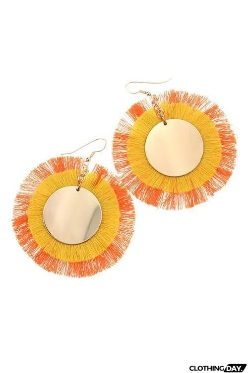 Sun Tassels Earring