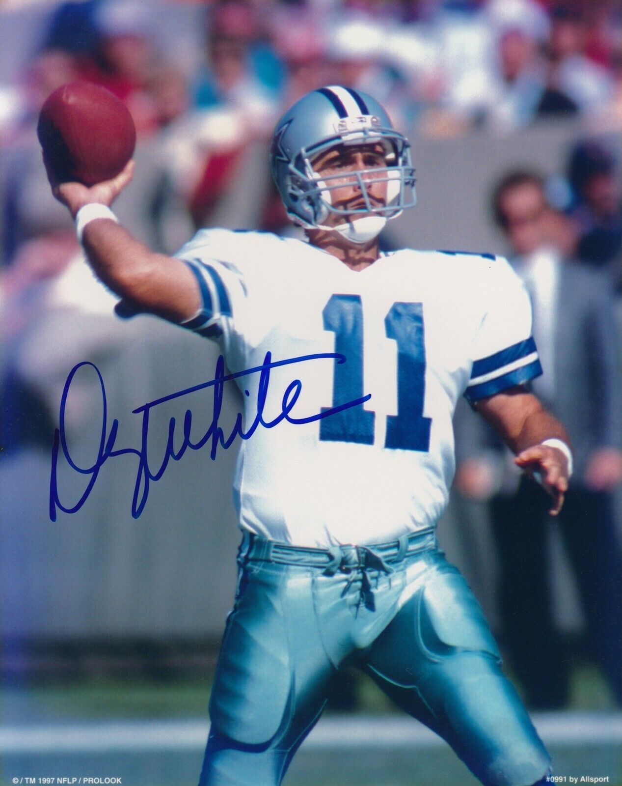 Danny White #0 8x10 Signed Photo Poster painting w/ COA Dallas Cowboys 032419