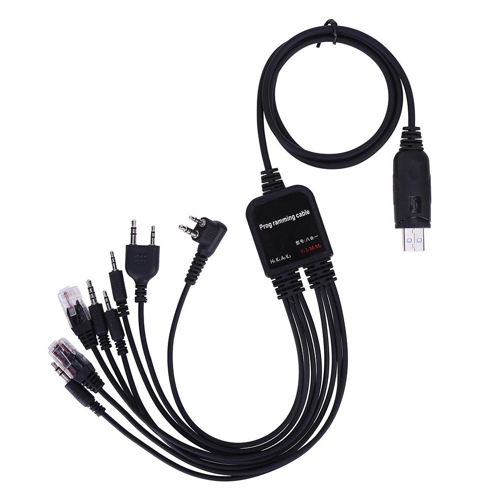 

8 In 1 Usb Programming Cable For Baofeng For Motorola Kenwood Tyt Qyt Radio, 501 Original