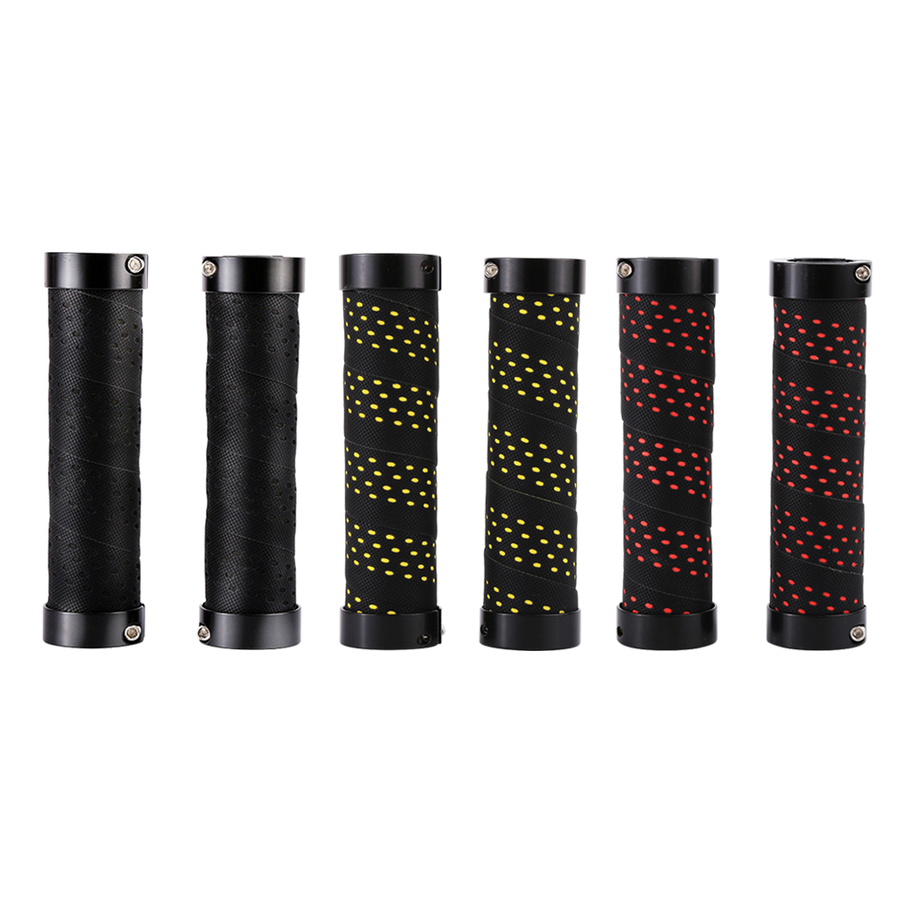 

1 Pair MTB Bike Anti-Skid Shock Absorption Lock On Handlebar Grips Cover, Yellow, 501 Original