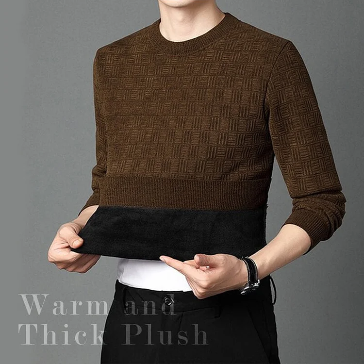 🔈🔈49% OFF🔥Men's Warm Exquisite Pattern Crewneck Knitwear🎁