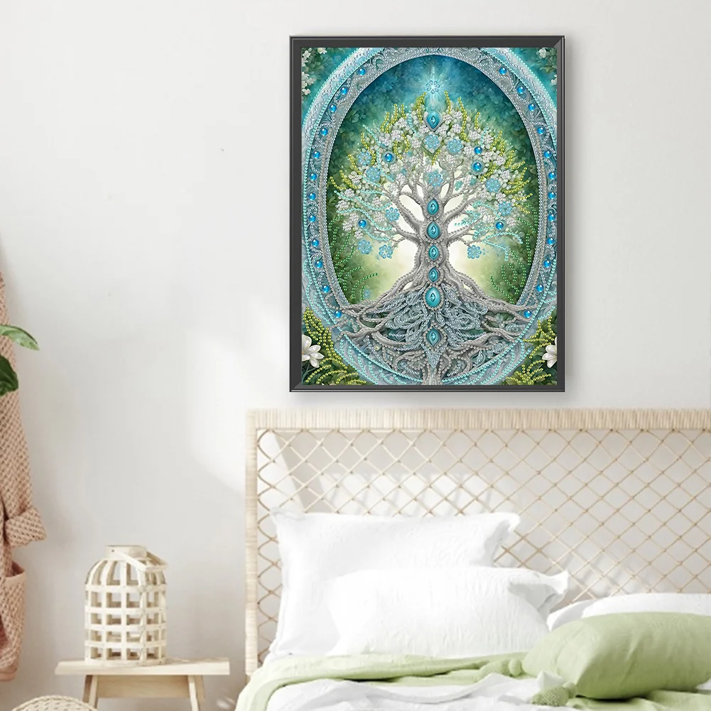 Diamond Painting - Partial Special Shaped Drill - Life Tree(Canvas|30*40cm)