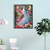 5D DIY Full Round Drill Diamond Painting Peacock Kit Home Decoration Art(E2717)