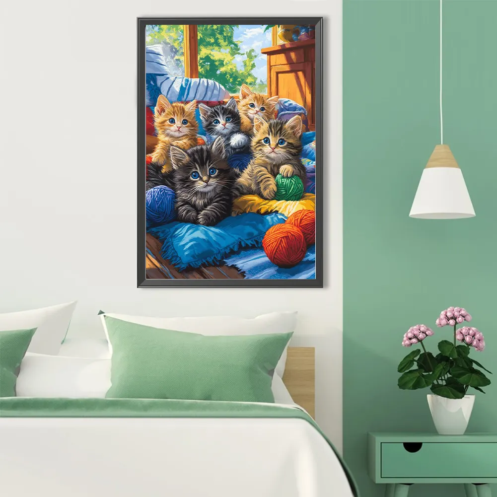 Diamond Painting - Full Round Drill - Cat(Canvas|40*60cm)