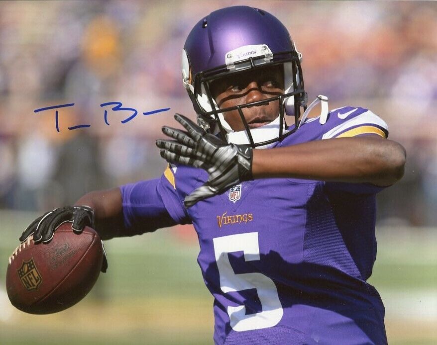 TEDDY BRIDGEWATER SIGNED AUTOGRAPH 8X10 Photo Poster painting MINNESOTA VIKINGS