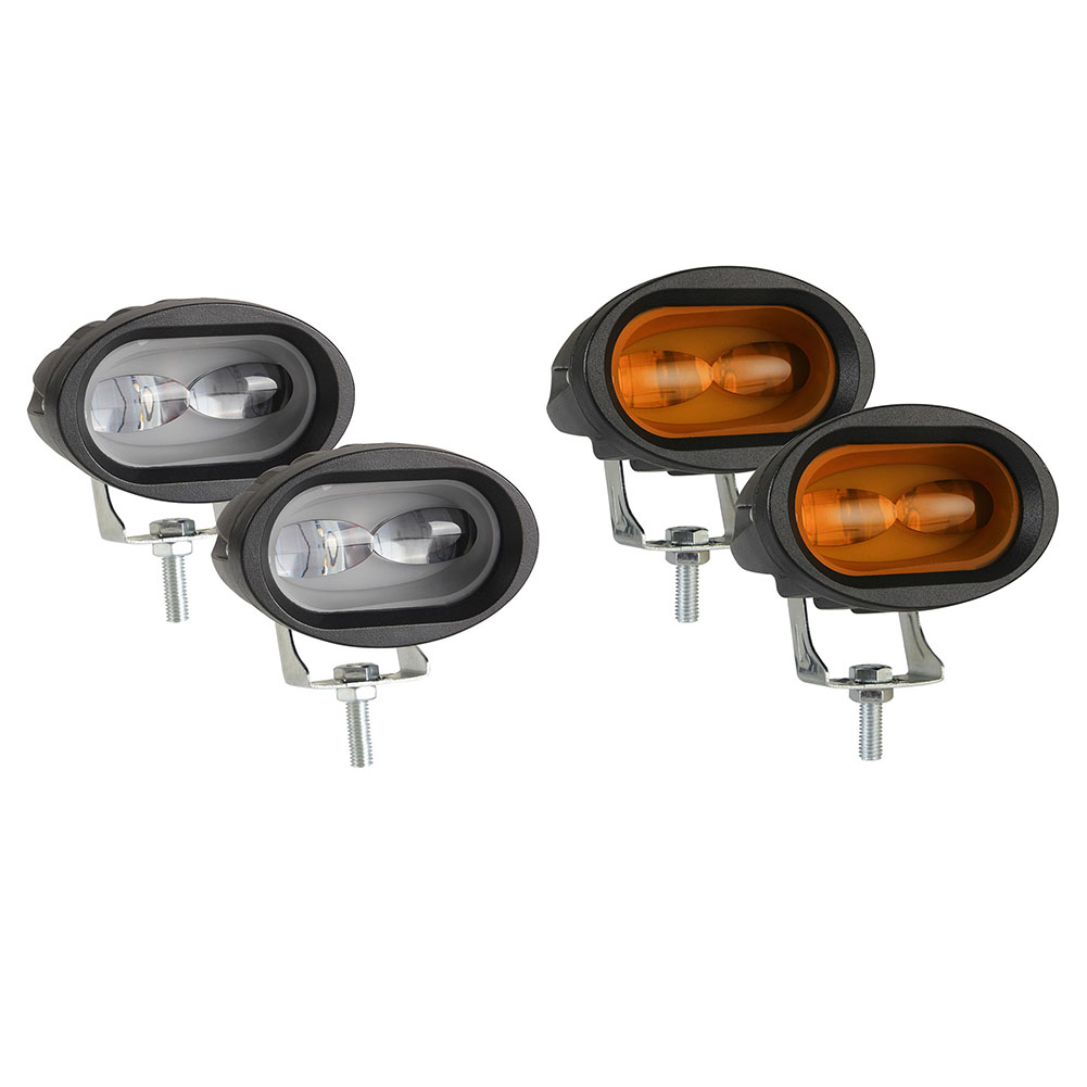 

2pcs LED Off Road Work Light 6D Oval Lens Spot Light for Car Motorcycle, Yellow, 501 Original