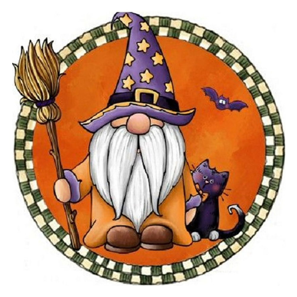 

Gnome - 11CT Stamped Cross Stitch - 40*40CM, 501 Original