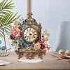 Diamond Painting Acrylic Flower Clock Ornament