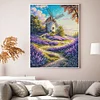 Windmill And Hut-14CT Stamped Cross Stitch Egyptian Cotton 30*40cm/11.81*15.75in tapestrymarket