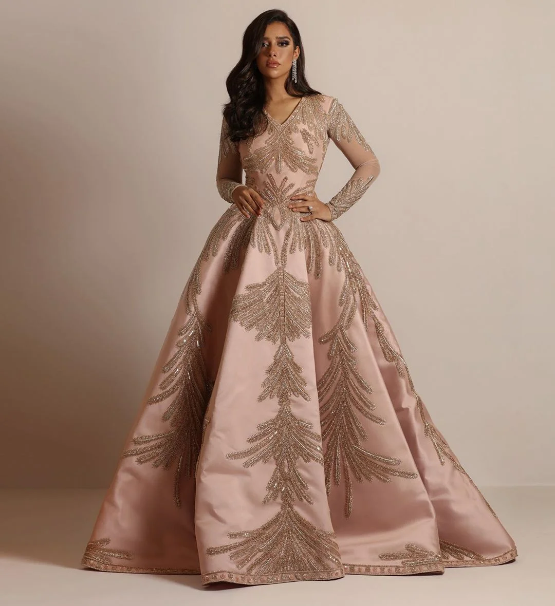 Brownm Brownm 2025 New Women's Dress Bright Cloth Hot Sleeve Long Skirt Banquet Sexy Evening Dress