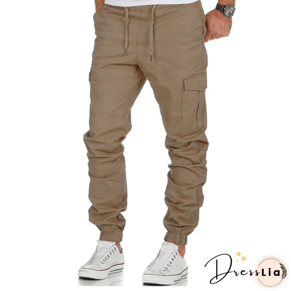 Casual Solid Color Pocket Pants