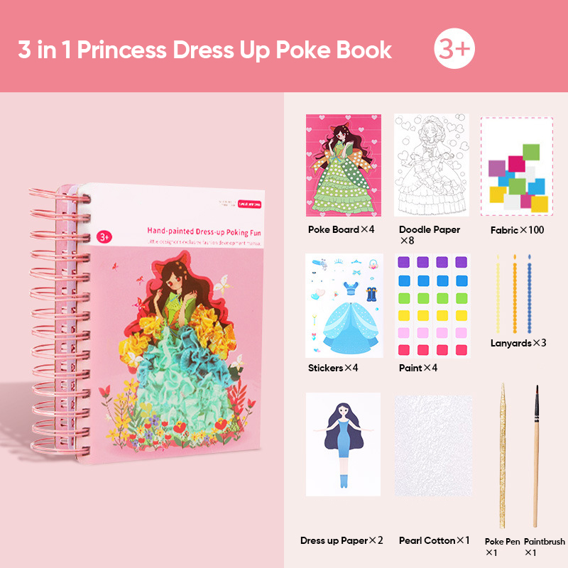 Sank 3 in 1 Princess Dress-Up Poke Book