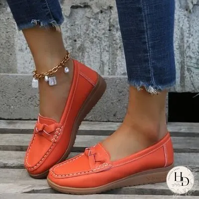 Weave Wedge Heeled Loafers