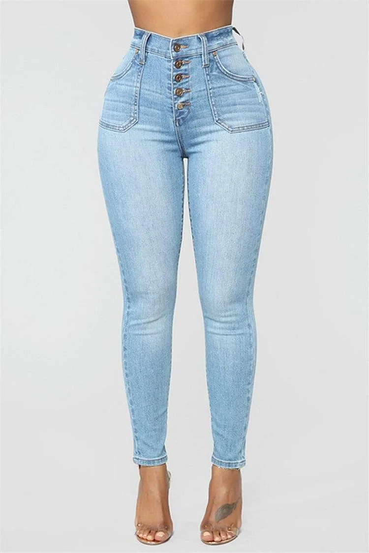 Fashion Slim High Waist Jeans