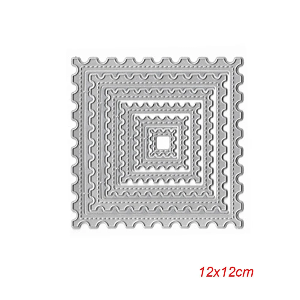 Metal Cutting Dies Curves Border Frames Square DIY Scrapbooking Card Album Making Embossing Punch Craft Diecuts New 2019