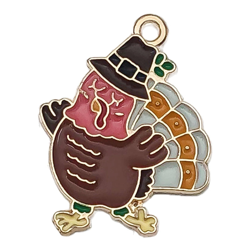 20 PCS/Package 19x18mm 19x22mm 23x14mm Alloy Animal Pumpkin Mushroom Pendant Jewelry Accessories