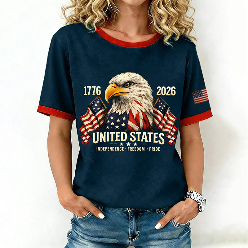  Vintage Usa Anniversary Art Casual T Shirt Westsshops