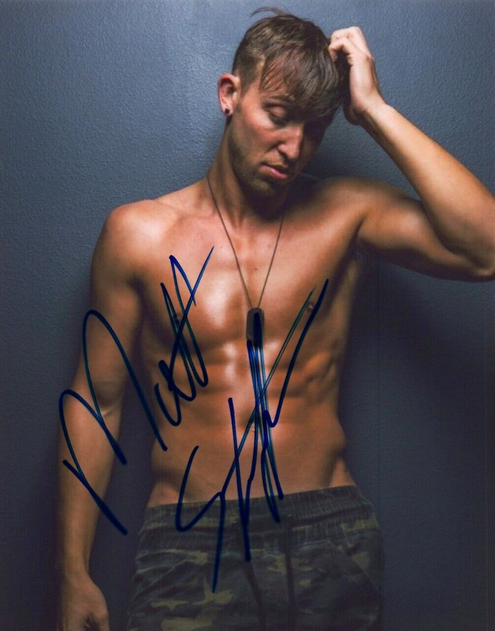 Matt Steffanina Signed Autographed 8x10 Photo Poster painting Shirtless Pose COA