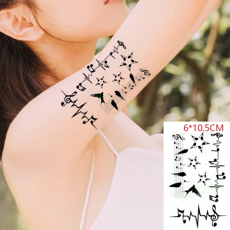 Waterproof Temporary Tattoo Sticker sexy English Letter Words Arrow Fashion Pattern Flash Tatoo Fake Tatto for Women Men
